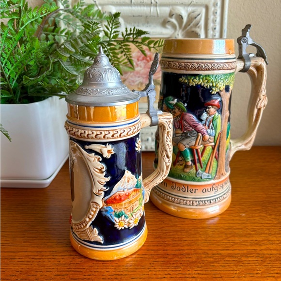 Vintage Set of Authentic Beer Steins from West Germany - Picture 1 of 9